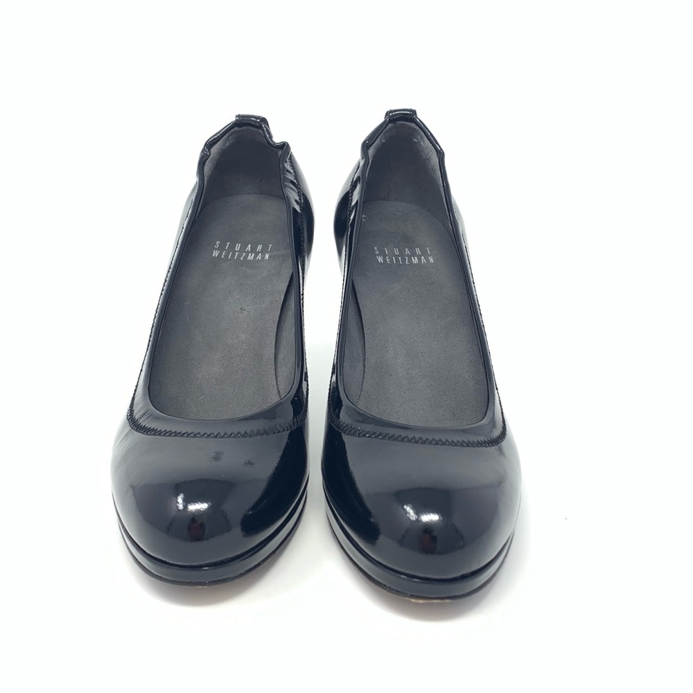Stuart Weitzman Black Patent Leather Platform Pumps size 5 - Picture 3 of 14